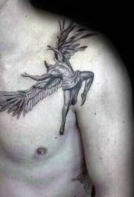 sorbalda Icarus tatuaje eredu beltza