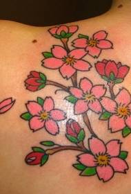 ຮູບແບບ tattoo peach ຍິງສີບ່າ