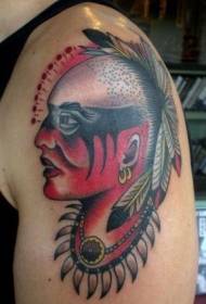 rame indijski samurajski avatar tetovaža uzorak