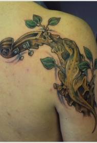 Kudzoka gecko nematavi ane mavara tattoo tattoo
