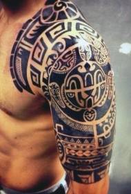 Sorbalda Polinesiako Totem Beltza Totem Tatuaje Patroia