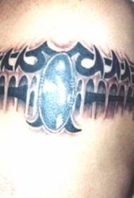 Modello tatuaggio braccio tribale nero braccio