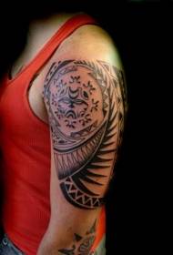 Nhema polynesian totem ruoko tattoo maitiro