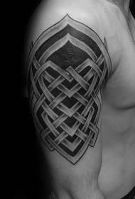 Big Arm keltescht Stil schwaarz Ornament Tattoo Muster