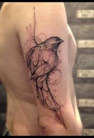 Sketch model tatuazh zogu i zi krah i zi