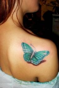 Femei realist realist model tatuaj fluture realist realist