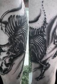 Оружје чудна шема на тетоважи со црни кози