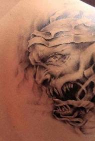 Werom orizjinele tatoeëringmuster fan swart ash mummy monster