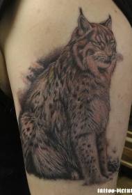 Arm realistické divoké mačky tetovanie vzor