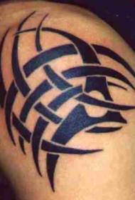 Pola tato logo suku hitam