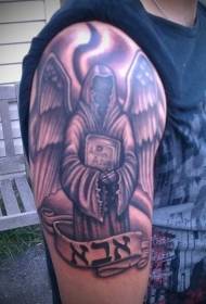 Tatoo kubwa nyeusi la kifo