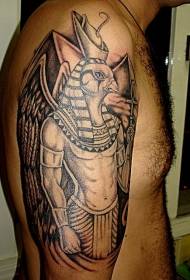 Arm itim na personalidad ng pattern ng tattoo ng Egypt na idol