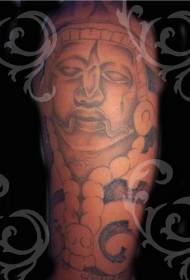 Aztec idol big arm tattoo tattoo