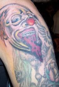 Modellu di tatuaggio di clown zombie bug