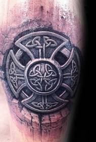 Клітичний хрест кельтський татуювання великий рука