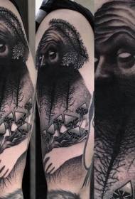 Bra style sureèl modèl tatoo nwa forè forè