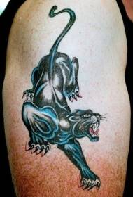 Baik cari hitam panther tatu lengan besar