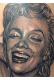 Braccio realistico modello di tatuaggio ritratto di Marilyn Monroe