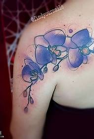 Kayan reshe na auduga mai suna orchid tattoo