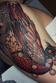 Плече намальовані малюнком татуювання фазана