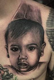 کندھے پر چھوٹا بچہ ٹیٹو کا نمونہ