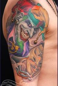 Big arm yakaipa clown mask tattoo maitiro