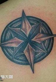 Ŝultro stelo tatuaje ŝablono