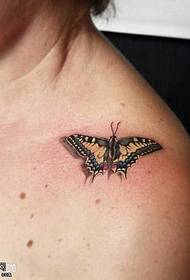 Motýl tetování vzor