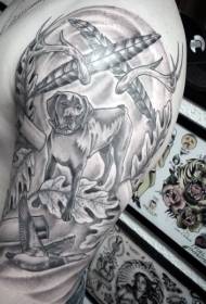 Modele të ndryshme tatuazhesh të kafshëve me ngjyra të pazakonta dhe tatuazhe antler