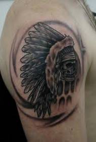 Big ruoko dehenya feather korona tattoo maitiro