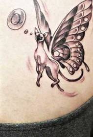 Schulter Schmetterling Katze Tattoo Muster