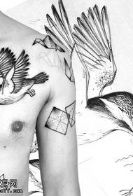 Тетоважа на рамо Kingfisher