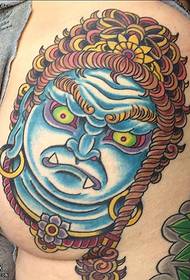 Vállfestmény, mozgathatatlan király, tetoválásmintázat