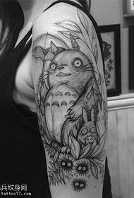 Shoulder chinchillas tattoo pattern