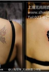 Mchoro wa tattoo ya elf iliyofunikwa