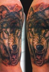 Big ruoko nyowani chikoro ruvara sango wolf tattoo maitiro