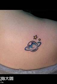Shoulder cosmic ball tattoo pattern