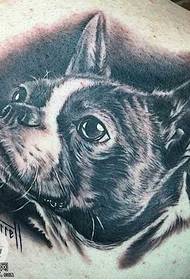 Modello tatuaggio bulldog personalità spalla