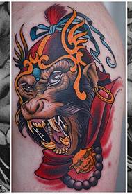 Váll orangután tetoválás minta