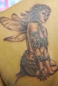 Kahiʻoluʻolu tattoo elf tattoo ma ke kua