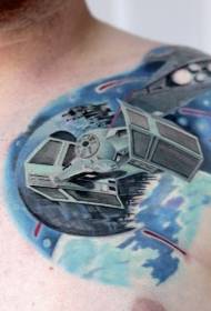 Shoulder Star Wars Theme Empire Boat Tattoo Pattern