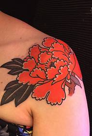 Beer peony tattoo maitiro