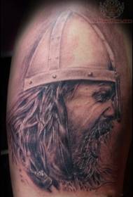 Patrón de tatuaje pirata malvado