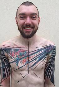 Vzor tetovania cez rameno