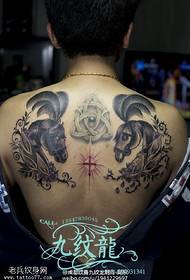 Skouder Heaven Horse Tattoo Patroon