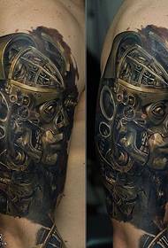 Modeli i tatuazhit robotik mbi supe