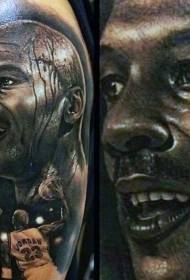 Michael Jordan portret tetovaža uzorak