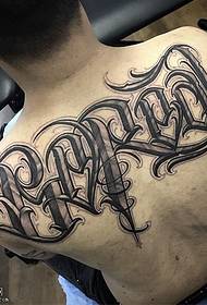 Shoulder classic traditional flower body English tattoo pattern