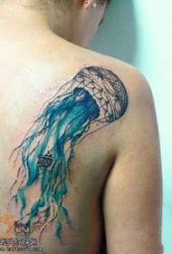Váll medúza tetoválás minta