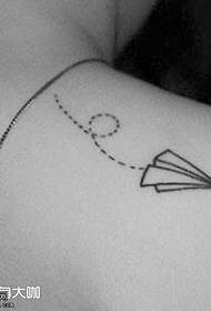 Modello di tatuaggio aereo spalla
